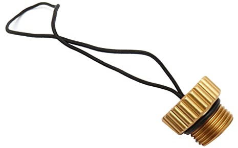 OFFPENSIG Bouchon de valve de bouteille de plongée DIN 5/8-14 Bouchon anti-poussière Bouchon anti-poussière Régulateur de réservoir Couvercle de protection Doré