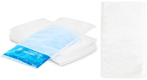 com-four® 25x Einweg Vlieshülle für Kalt & Warm Mehrfach-Gel-Kompresse | Gel-Kühlpack Schutzhülle zum Schutz Ihrer Haut