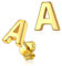 Silvora 925 Silber Buchstaben Ohrstecker Initiale A Damen Ohrstecker Gold Name Ohrringe für Damen Frauen Mädchen