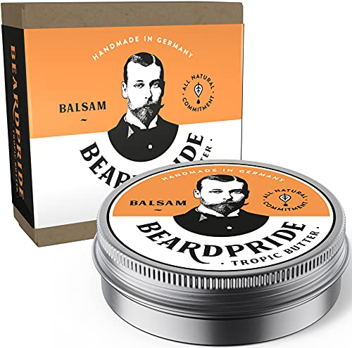BEARDPRIDE Bart Balsam I Bartpflege Bartbalsam Herren vegan I Das Original Beard Balm zur Bartpflege I Bart weichmacher mit natürlicher Sheabutter I Bart Balm Geschenk Herren I 55g