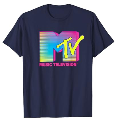 MTV 90er Jahre Helles Rosa Neon T-Shirt