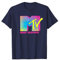 MTV 90er Jahre Helles Rosa Neon T-Shirt