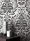 NEWROOM Papier peint Argent Brillant Intissé - Baroque Noir Gris Ornements Somptuosité Glamour