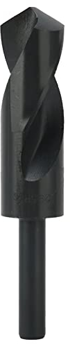 1/2-Zoll-HSS-Spiralbohrer, Bohrer mit Reduziertem Schaft, Gerader Schaft, 29,5 Mm Durchmesser, Spiralbohrer für Verschiedene Abgeschreckte Stahlteile. Schwarz,HSS-Spiralbohrer