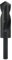 1/2-Zoll-HSS-Spiralbohrer, Bohrer mit Reduziertem Schaft, Gerader Schaft, 29,5 Mm Durchmesser, Spiralbohrer für Verschiedene Abgeschreckte Stahlteile. Schwarz,HSS-Spiralbohrer