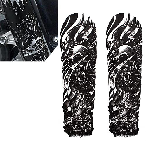 FSFYUK Adesivo forcella anteriore teschio decorativo decalcomanie forcella moto per per per per per, stile B