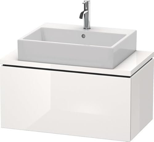 Duravit L-Cube Waschtischunterbau für Konsole, Breite 820mm, Tiefe 477mm 1 Auszug, LC580202222, Farbe: Weiß