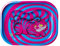 V Syndicate Metalltablett – 26,7 x 16,5 x 2,5 cm – hochauflösender Anime-Druck – langlebiges und stilvolles Cartoon-Tablett (kleine, Seshigher Katze)