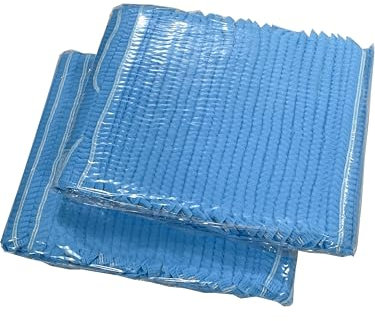 Einweg-Haarnetzkappen, elastisch, freie Größe, für Kosmetik, Schönheit, Küche, Kochen, Heimindustrie, Blau, 200 Stück