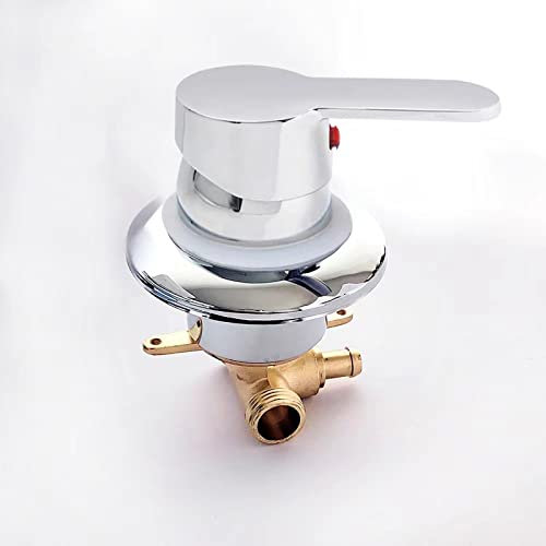 Mitigeur De Douche Mitigeur De Cabine De Douche Mitigeur Eau Chaude Froide Mitigeur Deux En Un Sortie G1/2 pour Salle De Douche Salle De Bain,JJ