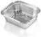 CHEF ROYALE 50 x Aluminium Foil Containers with Lids - Size No 1 - Foil Food Storage containers - Disposable Trays Containers - Ideal for Baking, Cooking & Meal Prep and Takeaway