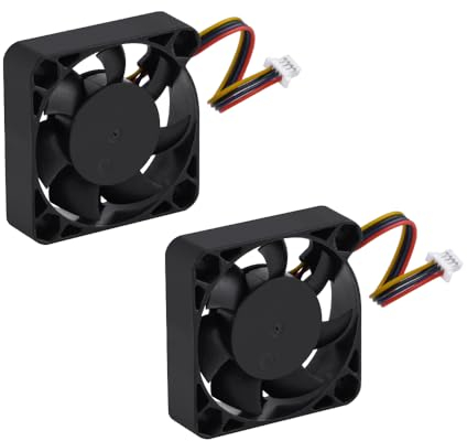 GeeekPi 2-Pack Raspberry Pi 5 PWM Cooling Fan, 40x40x10mm Speed Adjustment Fan for Raspberry Pi 5 4GB/8GB (Raspberry Pi 5 NOT Included)