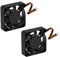 GeeekPi Raspberry Pi 5 Lot de 2 ventilateurs de refroidissement silencieux pour Raspberry Pi 5 40 x 40 x 10 mm 4010 Ventilateur DC 5 V sans balais pour Raspberry Pi 5