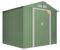 Wasabi - Caseta Jardín Exterior 5,27 m2 Light Green – 261x202x202cm - Doble Puerta Corredera - 4 Rejillas Anticondensación – Verde y Beige - Techo a Dos Aguas - Cobertizo Metálico Almacenaje