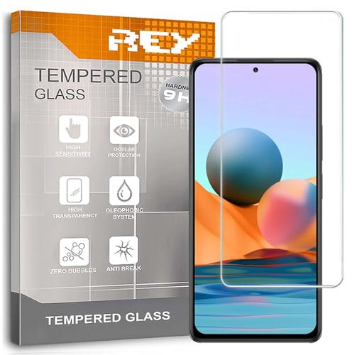 2X Protector de Pantalla para XIAOMI REDMI Note 10 - REDMI Note 10s, Cristal Vidrio Templado Premium