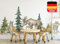 Osomhome Stickers Muraux Enfants: Animaux de la Forêt (240x110cm) - Autocollant Mural - Decoration Chambre Bebe - Deco Chambre Enfant Fille & Garcon ms3642