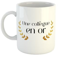 Kiribou Mug Une Collègue en Or - Le Cadeau Parfait pour Célébrer une Coéquipière Parfaite