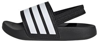 adidas Mixte bébé Adilette ESTRAP Slides Infants TOBOGGANS, Core Black/Cloud White/Core Black, 26 EU