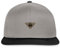 Spreadshirt Stickmotiv Hummel Lustiges Tier Design Snapback Cap, One Size, Graphit/Schwarz