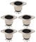 Be In Your Mind 5Pcs 5 Pin DIN Chassis Panel Mount Connector Female Socket Connector Nickel Finish for Audio AV Equipment TV LCD TV LCD Monitor Computer