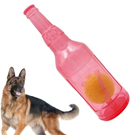Yonuaret & Squeeze Buddy Dog Squeaky Toy, Funny Cruncher Bottle With Ball Toy for Small to Large Dogs