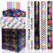 Geschenkpapier 4 Rollen Set, 43cm x 3m Verpackungspapier Geburtstag, 4 Verschiedene Muster Geschenkpapierrolle für Weihnachten, Kinder Geburtstag, Weihnachten, Valentinstag, Hochzeit