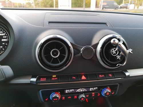 Generisch RS-Mount, fahrzeugspezifischer Handyhalter passend für Audi A3-S3-RS3 8v ab Baujahr 2012, Made in Germany (Magsafe/Qi kompatibel, X-Design)