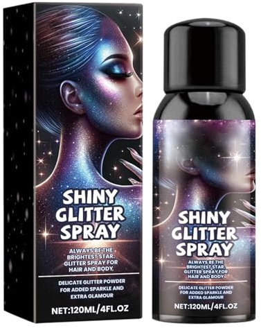 Glitzer-Spray Körperglanz - Haarglitzer Spray Gesicht Glitzer Körperglitzer | Glitzer Haarspray mit Glitzer Haarspray Glitzer Haarspray Körperspray für ba