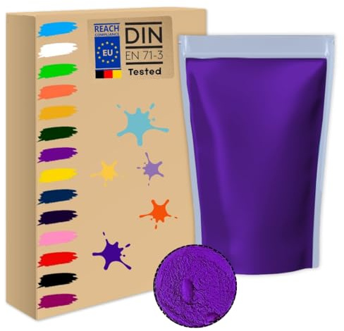 (1 kg - Violet foncé) Holi-Gulal Poudre soluble dans l'eau pour festival naturel - Couleurs Rangoli - Poudre arc-en-ciel - Ensemble coloré d'animaux - Fête prénatale - Mariage - Camps d'été