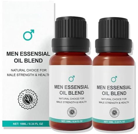 Qartel Essential Oil For Men, Medilisk Men Essential Oil Blend Quartel, Männer Essentielles Öl, Ätherische Ölmischung Für Männer, Ätherisches Öl, Stress Abbauen, Erfrischend Und Nicht Fettig (10ml, 2)