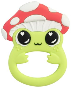 Lamaze Finlee Der Frosch Beißring, Silikon Zahnungsspielzeug Für Babys, BPA-Frei, Sensorisches Spielzeug, Texturiert, Einfach Zu Halten, Reisegröße, Für Kleinkinder, Farbenfroh Und Sicher