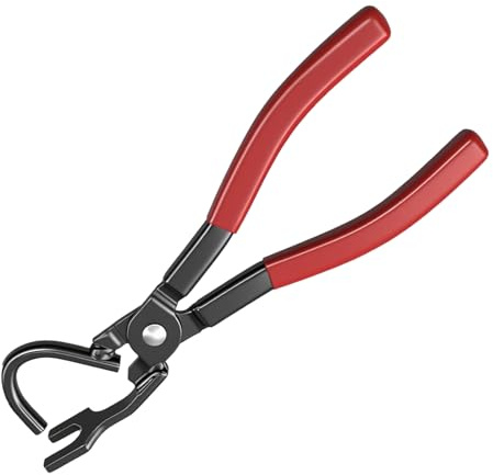 Professional Exhaust Hanger Removal Tool, 25° Offset Heavy Duty Exhaust Hanger Pliers with Non-Slip Rubber Grips, Car & Motorbike Exhaust Repair Tool Compatible with Most Vehicles
