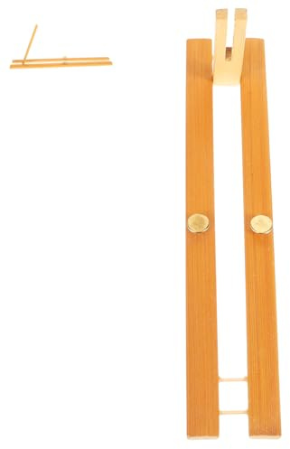 VICASKY Bamboo Fan Bracket Traditional Circle Stand Japanese Style for Home Office Gallery Desktop Decorative Use