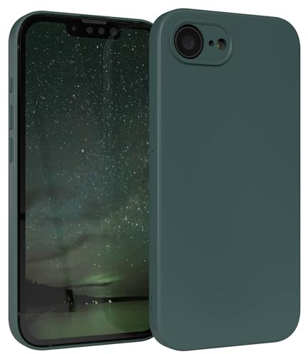 EAZY CASE - Silikonhülle für iPhone 17e Hülle Silikon Case Grün weich stoßfeste Handyhülle Schutzhülle mit Kameraschutz Dünn Premium Schutz Cover TPU Phone Bumper in Piniengrün Matt