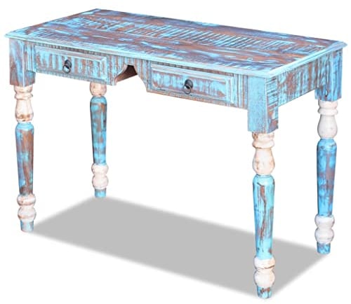 vidaXL Massivholz Lowboard Sideboard Schreibtisch Büro Computer Arbeitstisch