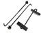 Sourcingmap Car Black Adjustable Battery Hold Down Bolts Clamp Bracket Holder