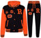 A2Z 4 Kids Unisex Girls Boys Baseball Tracksuit R Fashion Fox - T.S Baseball FOX Black & N. Orange 7-8