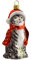 Hamburger Weihnachtskontor - Christbaumschmuck - Katze mit Mütze