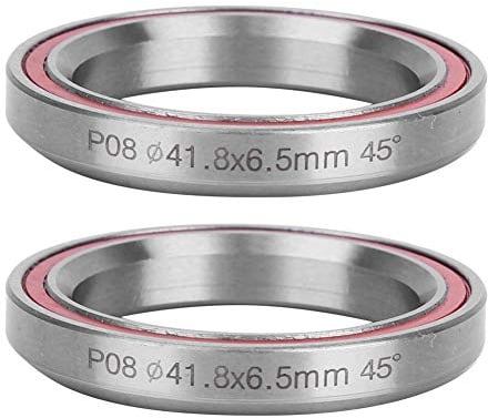 Mountainbike Steuersatz Lager, 2 Stk Mountainbike 45 ° Winkel 41,8mm Steuersatz Lager Stahl Steuerlager für Rennrad, Mountainbike