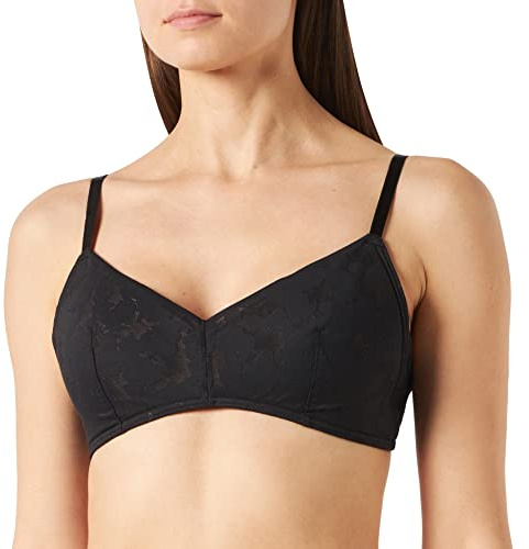 Sloggi Damen Zero Lace 2.0 Bralette Bustier, Black, M