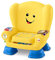 Fisher-Price Laugh & Learn Smart Stages Chair, Interactive Musical Toddler Toy, Chair, Version: Italien, Jaune, HBB71