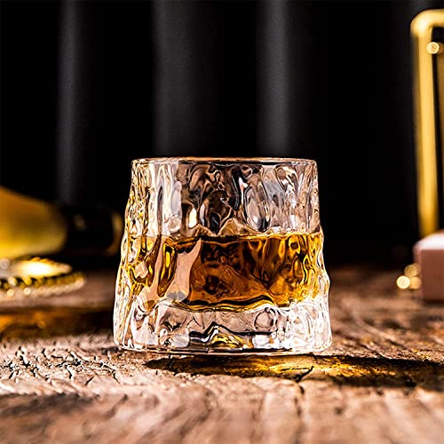 DAWNTREES Whisky Gläser, Japanisches Whiskyglas, Tumbler Rotierendes Whiskyglas,Modisch, Papa, Männer Entspannen und reduzieren Druck