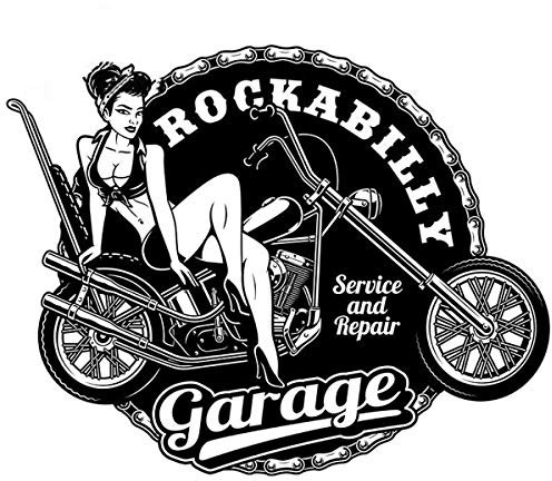 FENCHUN Retro Pin Up Girl Locker Toolbox Aufkleber Laptop Auto LKW-Fahrrad Alte Schule Auto Aufkleber (Color Name : YT 102014, Size : 13cm)