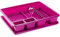 CABLEPELADO Escurreplato de plastico, Escurridor de Platos, Escurridor Fregadero 2 módulos, con Bandeja Anti-Goteo, Plástico, 49 cm de Ancho x 39 cm de Fondo x 10 cm de Altura, Rosa