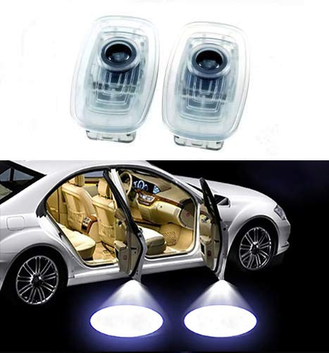 Duleutgnu 2 Stück LED Autotür Türbeleuchtung Logo KFZ Türen Einstiegsbeleuchtung Projektor Willkommen Door Projektion Türlicht Einstiegsleuchte Logo Lampe HD Für Mercedes CLA New A