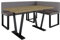 Eckbank Akiko Metal mit Tisch - Eckbankgruppe für Ihrem Esszimmer, Küche modern, Sitzecke, Essecke. Perfekt für Küche, Büro und Rezeption. Solide und Starke Verarbeitung. (Soft 30, 196x142 rechts)