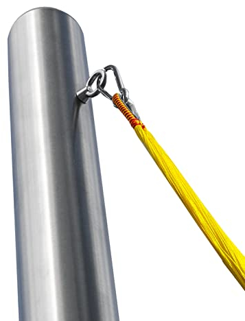 Pina DESIGN seit 1979 - 1x Pfosten für Hängematte, wetterfester Hängematten Mast zur Befestigung | Outdoor Gestell (1,95m Pfosten – für 1 Person & Hängemattenlänge max. 280cm, Mit 0,75m Bodenhülse)