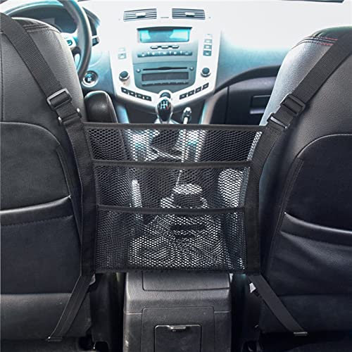 Car Seat Storage Organiser Net Pocket Handbag Holder Between Front Seats Mesh Bags Box Gap Tidy Kick Protector for Back Seat