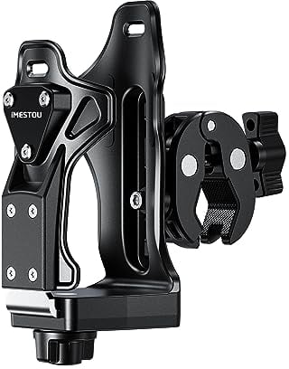 iMESTOU Porte Gobelet de Moto, Porte Bouteille d'eau ATV Compatible avec 50-90 mm de Diamètre, Les S'adaptent aux Guidons de 12 à 45 mm sur vélo, Scooter, Poussette, Chariot de Golf, Fauteuil