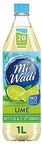 MiWadi Lime No Added Sugar - 1Ltr Single Concentrate